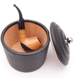 Full Grade Cow Leather Pipe Tobacco Jar