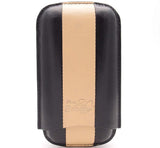Triple Buffalo Hide Leather Cigar Case