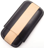 Triple Buffalo Hide Leather Cigar Case