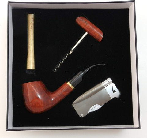 Briar Tobacco Pipe Gift Set With Accessories Briar Tobacco Pipe Gift Set With Accessories