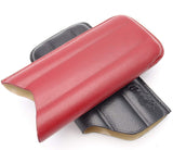 Leather Cigar Case for 3 - Authentic Full Grade Buffalo Hide Leather