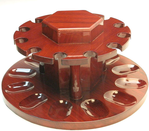 Tobacco Pipe Rack - 12 Pipes - With Middle Storage for Pipe Tobacco Tobacco Pipe Rack - 12 Pipes - With Middle Storage for Pipe Tobacco