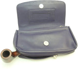 Sheep Napa Leather Tobacco Pipe Combo Pouch with Rubber Lining to Preserve Freshness