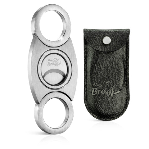 Dual Blade Cigar Cutter - Stainless Steel