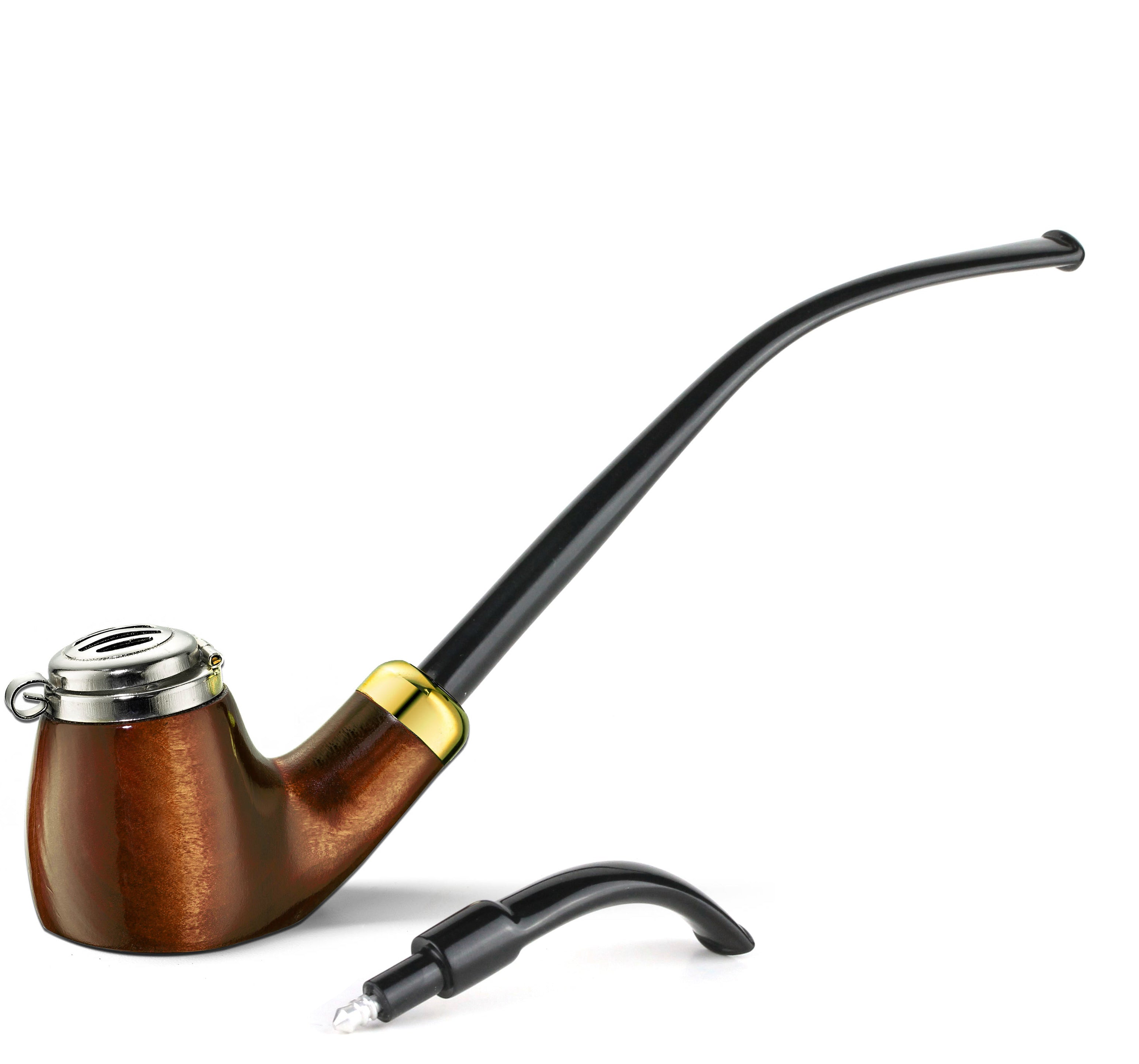 No. 21 Old Army Pear Wood Pipe (Dual Stems)