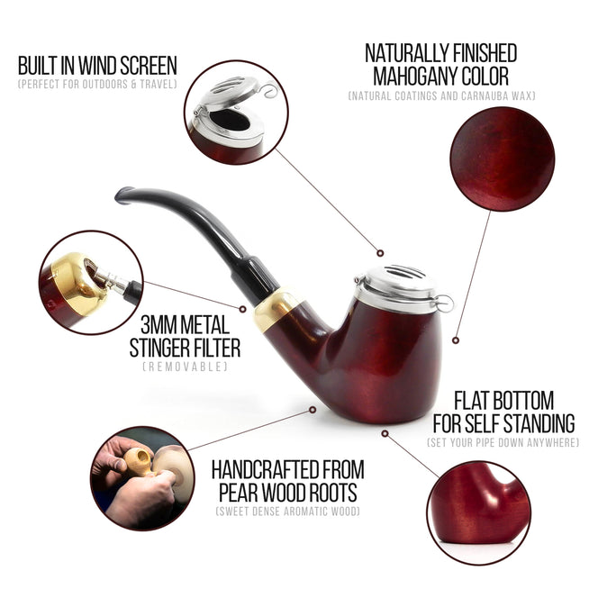 No. 21 Old Army Pear Wood Tobacco Pipe
