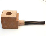 Tobacco Pipe Briar Wood Block - Pre Drilled