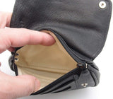 Pipe Tobacco Leather Pouch - Authentic Full Grade Leather - Black