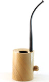 Mr. Brog Tobacco Pipe - Model No: 306 Yerba Mate - Natural Grains - Bi-Directional Poker-Oompaul-Churchwarden Style