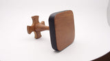 Leather 4 Pipe Stand - Authentic Full Grade Leather - Black