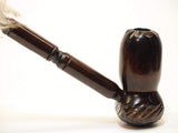 Abyssinian Servant Pear Wood Tobacco Pipe