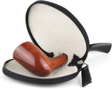 Mr. Brog Tobacco Pipe Bowl Sleeve - Authentic Cow Hide Leather - Black