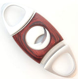 Mrs. Brog Guillotine Cigar Cutter - Mahogany Wood & Stainless Steel