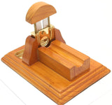 Mrs. Brog Table Top Cigar Cutter - Décor and Quality Cut in One Piece - Natural Brown