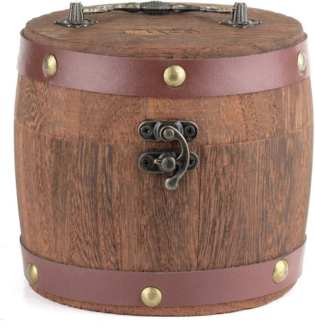 Mr. Brog Wooden Barrel Tobacco Humidor