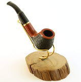 Grey Oak Tobacco Pipe Stand - Flexible Angle for all Shapes and Sizes - For Single Pipe