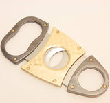 Mrs. Brog Stainless Steel/Gold Plating 3 Finger Cigar Cutter