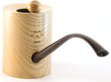 Mr. Brog Tobacco Pipe - Model No: 306 Yerba Mate - Natural Grains - Bi-Directional Poker-Oompaul-Churchwarden Style