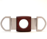 Dual Blades Guillotine Cigar Cutter - Wood & Stainless Steel