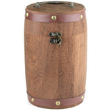 Mrs. Brog Wooden Barrel Cigar and Pipe Tobacco Humidor