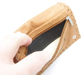 Tobacco Pouch - Authentic Calf Antique Leather - Tan