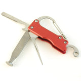 Tobacco Pipe Tool: 5-In-1 Carabiner D-Ring - Key Chain Clip Hook - Tamper - Cleaner/Reamer - Pick - Bottle Opener