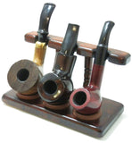 Tobacco Pipe Stand - 3 Pipe Stand - Polish Import