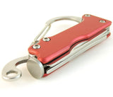 Tobacco Pipe Tool: 5-In-1 Carabiner D-Ring - Key Chain Clip Hook - Tamper - Cleaner/Reamer - Pick - Bottle Opener