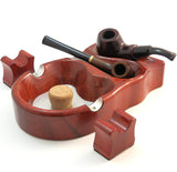 Tobacco Pipe and Cigar Ash Tray & Stand Combo