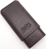 Spanish Leather Cedar Cigar Cases - Authentic Full Grade Buffalo Hide Leather