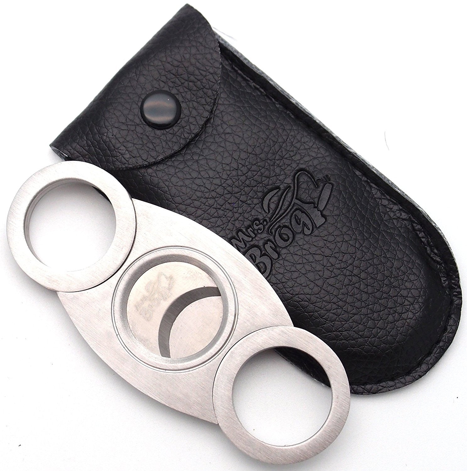 Dual Blade Cigar Cutter - Stainless Steel