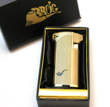 Mr. Brog Dual Tobacco & Cigar Pipe Lighter - 90 Angle Soft Flame for Tobacco Pipe & Straight Torch Flame for Cigar