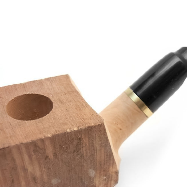 Pre-Drilled Mediterranean Bent Briar Wood Block